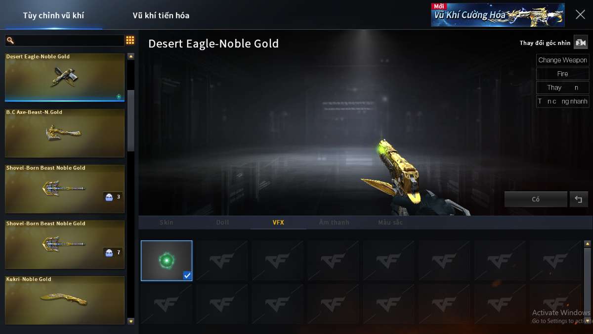 shop acc cf uy tin gia re